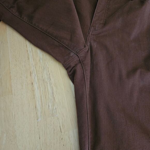 Talbots Brown Slim Ankle Jean Slimming Stretch Sz 16W EUC - Picture 6 of 7